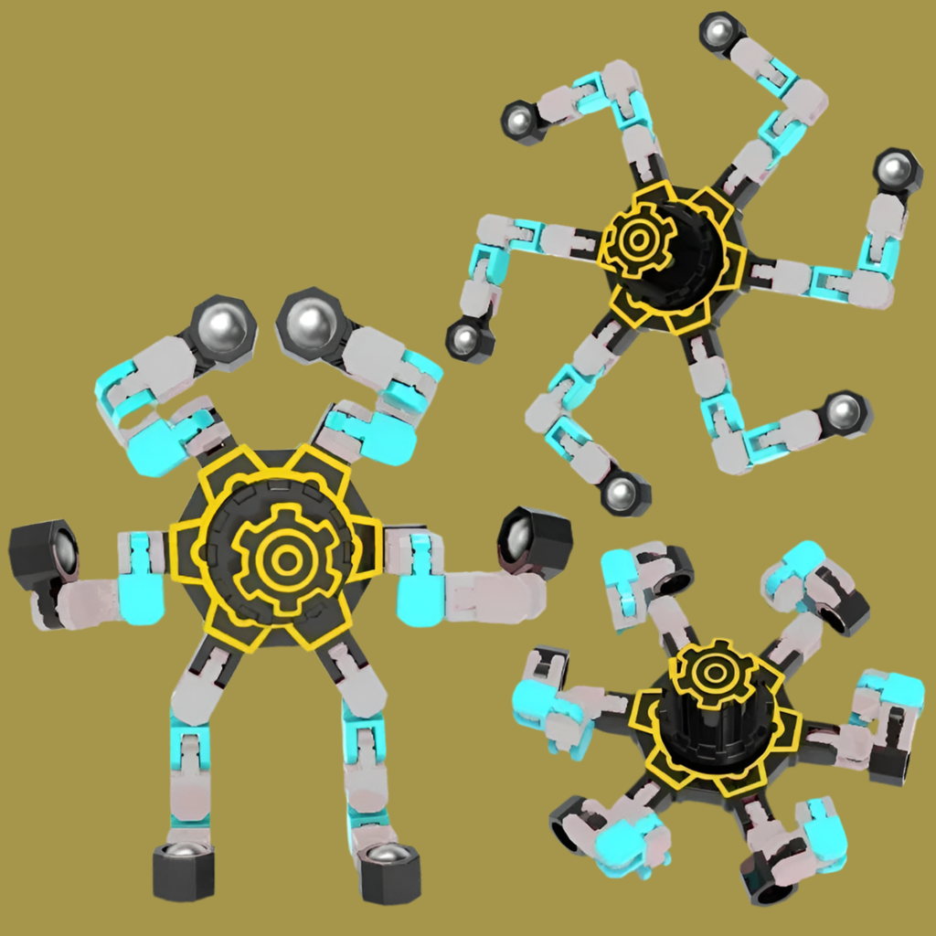 Modular Fidget Spinner: Glow-in-the-Dark Edition