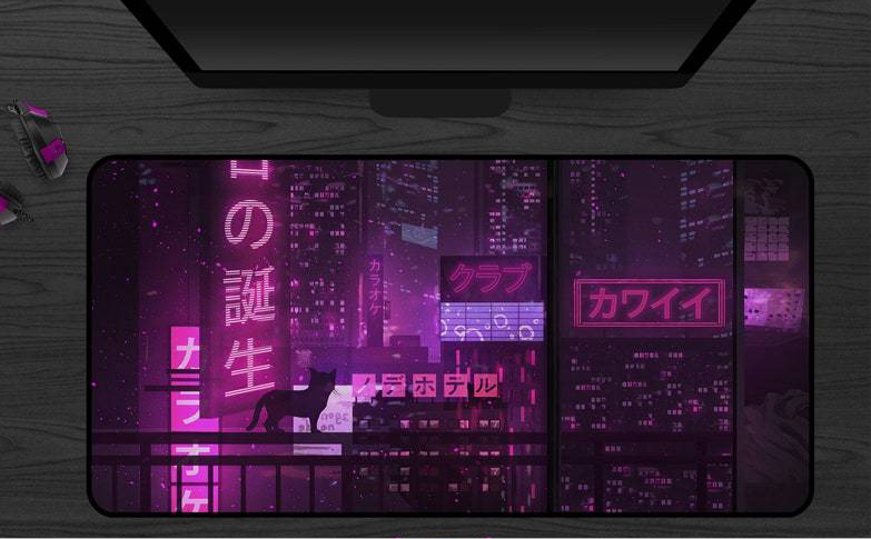 Tokyo Nights Gaming Mouse Pad – Neon City Edition