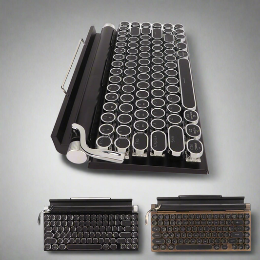 Vintage Wireless Mechanical Typewriter Keyboard