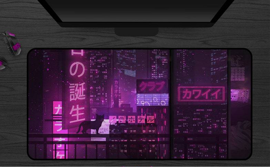 Tokyo Nights Gaming Mouse Pad – Neon City Edition