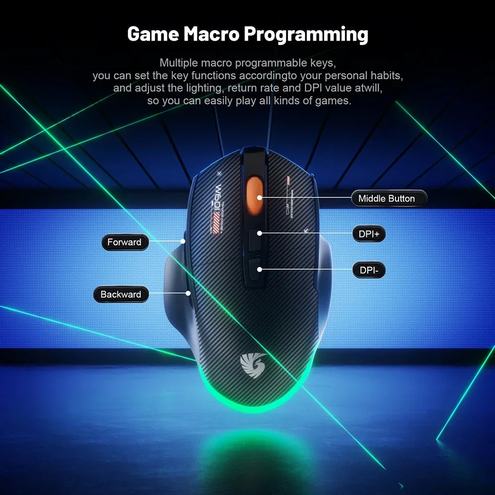 AeroShift Pro Wireless Gaming Mouse – Triple Mode 12800 DPI RGB